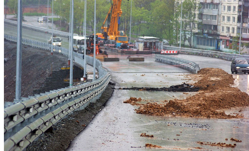 APEC Vladivostok road from airport to Russky Island