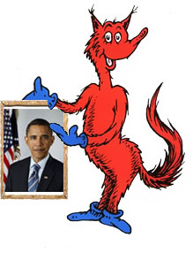 Fox holding Obama photo