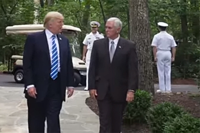 Donald Trump at Camp David