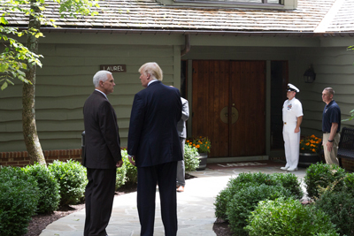 Donald Trump at Camp David