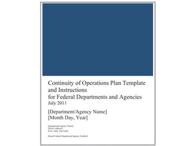 Continuity of Operations plan template