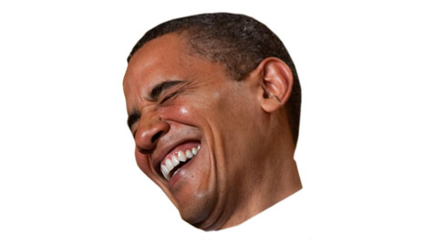 Laughing Obama