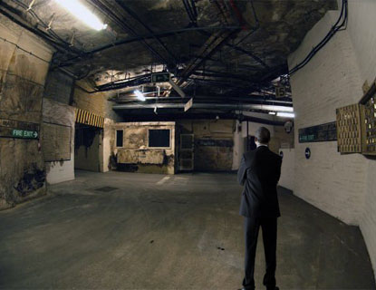 President Obama inside the Raven Rock Mountain Complex