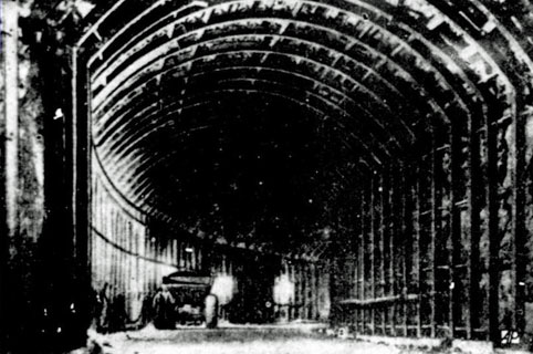 Site R tunnel entrance