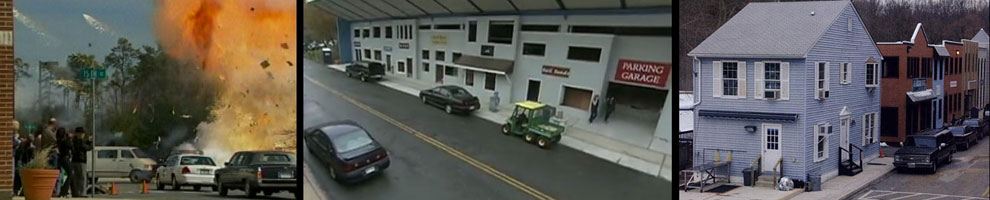 Secret Service mock city at the Rowley Training Center