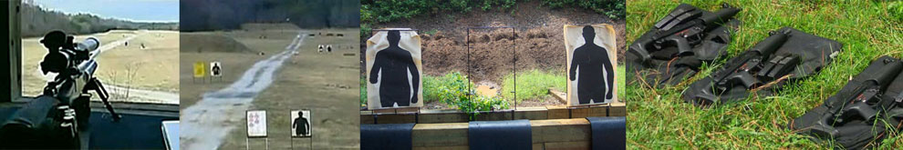 Secret Service outdoor firing range - sniper rifles and targets