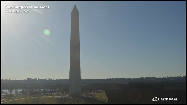 Live webcam showing the Washington monument in Washington DC