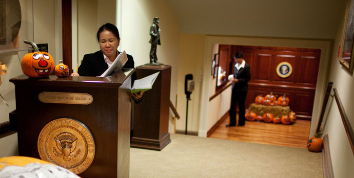 Entrance to the White House Mess